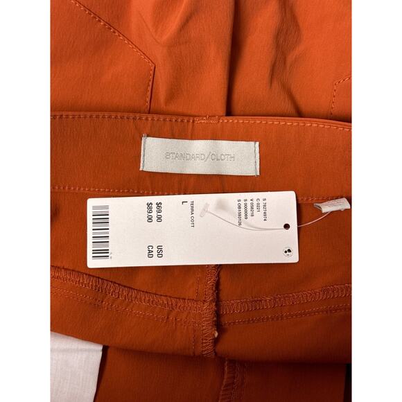 New Urban Outfitters Pants Large Mens Standard Cloth Orange Nylon Tapered Leg - Picture 6 of 7